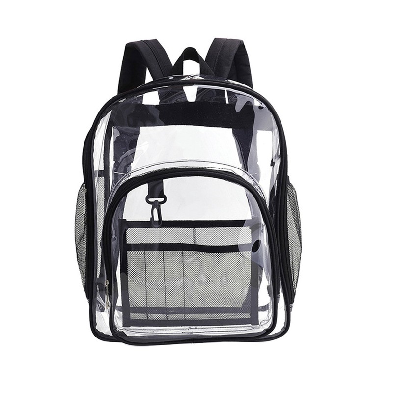 Clear Backpack Stylish Large Capacity Waterproof PVC Transparent Backpack for