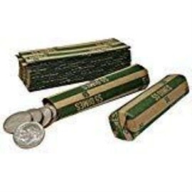 JMARK J Mark 1000 Coin Roll Wrappers, MADE IN USA, J Mark Coin Deposit Slip, Flat Coin