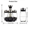 Heiegdr Spice Jars with Rack, Revolving Spice Rack Organizer Countertop