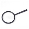 SUPERFINDINGS 10X Handheld Magnifying Glass Black Magnifier with Aluminum Handle