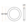 sourcing map Nitrile Rubber O-Ring Metric Seal Rubber 110 mm
