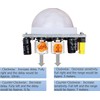 A-DIGISHUO 5Pcs HC-SR501 Human Infrared Sensor Module PIR IR Body
