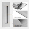Vancoho 6 Inch Recessed Pocket Door Pull, Stainless Steel Rectangular