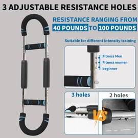 Cassaio Twister Arm Trainer, Adjustable Resistance Chest Workout Equipment & Exercise Equipment for Men & Women, 40-100lb Home Gym Arm and Chest Muscle Trainer with Detachable Design