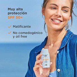 ISDIN Fotoprotector Fusion Fluid COLOR SPF 50+, Protector Solar Facial, Innovadora textura ultraligera con color que se funde con tu piel, 50ml