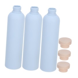 FRCOLOR 3Pcs Empty Shampoo and Conditioner Bottles Squeeze Toiletry Dispenser for Shower Gel and Lotion Flip Cap Design for Easy Application Travel for Bathroom