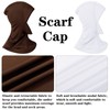 4 Pieces Modal Hijab Cap Adjustable Muslim Stretchy Turban Full
