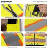 SRsafety High Visibility 9 pockets Reflective Safety Vest,Hi Vis Reflective