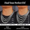 Jewlpire Silver Chain for Men, Mens Chain, 6MM Silver Cuban