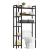IRONCK Over The Toilet Storage with 8-Titer Shelf, Mass-Storage Side