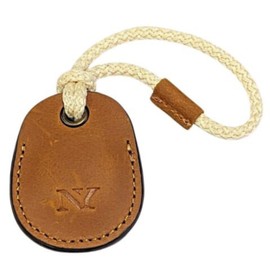 NEYYOS - Airtag Anhänger aus Echtem Leder, Air Tag Tracker, Hülle Tragbar & Schlüsselanhänger, Schutzhülle Schlüsselfinder, Holder, Keychain Halter Case für Schlusselbund (Braun, B)