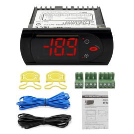 Urnqowuy PZGXS0J111 Temperature Thermostat with Sensor Probes 115V Fit for Carel and All Refrigerator Types, Digital Temperature Controller Kit