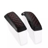 21ST Red Diamond Stitching Leather Saddlebag Lid Covers for Harley