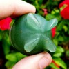 Green Aventurine polished cut base carved cauldron Natural Metaphysical Chakra