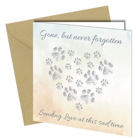 Sympathy Card Bereavement Condolence Sorry For Loss Death of pet dog cat #1482
