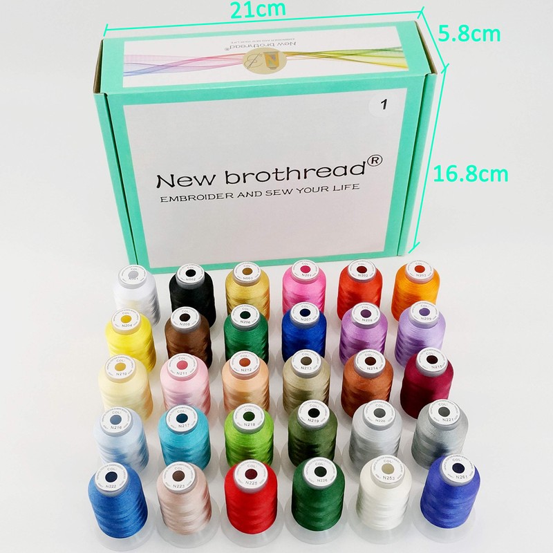 New brothread Janome Colours Polyester Machine Embroidery Thread 500 m