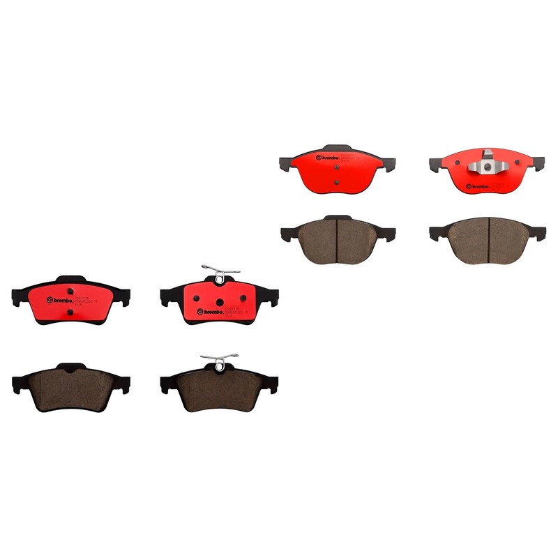 BREMBO Kit De Balatas Cerámicas Delanteras Y Traseras Compatible con