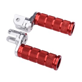 LEDISHUN Adjustable Step Bar Set for Kawasaki ZX-25R ZX-4R ZX-4RR Ninja 250 Ninja 400 Z250 Z400 (Red)