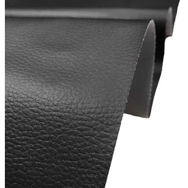 A-Express Grained Faux Leather Fabric Waterproof Heavy Duty Leatherette Vinyl Leathercloth Upholstery Textured Material - Black 1 Metre 100cm x 140cm