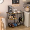 Kitchen Stand with Pots Rack, Utility Microwave Oven Stand with