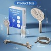 JONKEAN Dual Shower Heads with Handheld Spray Combo, 7.5" Big