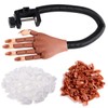 Fcozpjk Practice Hand for Acrylic Nails, Flexible Adjustable Fake Hand,