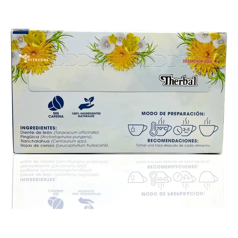 Therbal Té Diente De Leon Dandelion Hierbas 25 Sobres