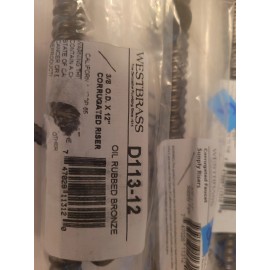 Westbrass Westbraas D113-12 3/8 OD X 12 In Corrugated Riser Fir Faucet/toilet Oil Buubbed