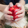 Sun&Beam Nails Handmade Nail Tip, Short, Square, Oval, Round, Red,