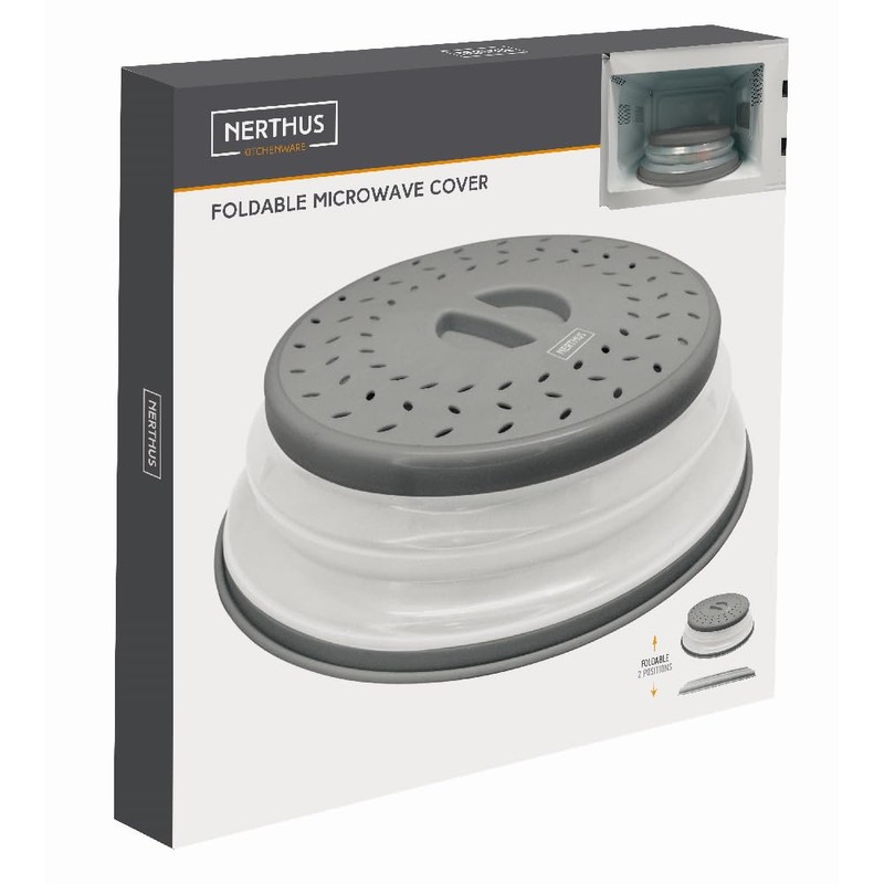 Nerthus FIH 1300 coperchio microonde pieghevole antispruzzo cestello drenaggio multifunzione