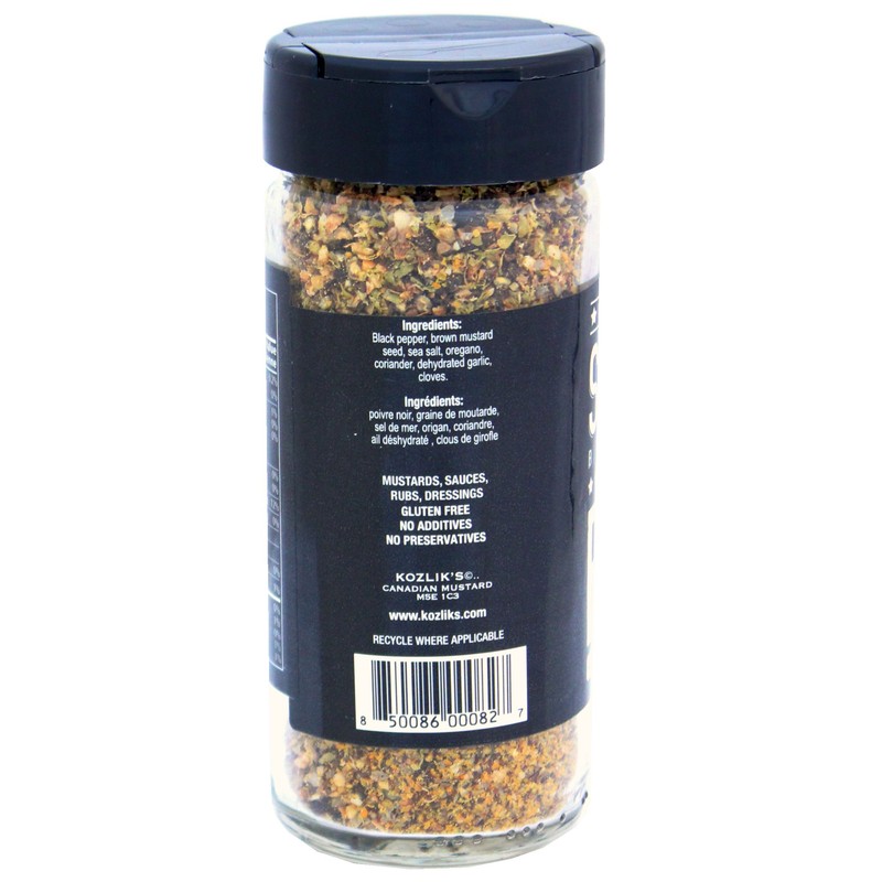 KOZLIKS CANADIAN MUSTARD Steak Rub, 150 GR