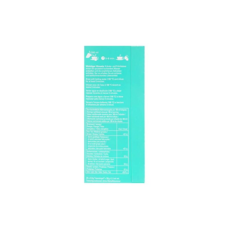 Ronnefeldt Teavelope Peppermint - Menta Teavelope caja con 25 piezas