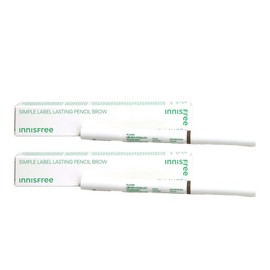 Innisfree Simple Label Lasting Pencil Brow 03 Light Brown x2 / 이니스프리 심플라벨 래스팅 펜슬 브로우 03 라이트브라운 x2개