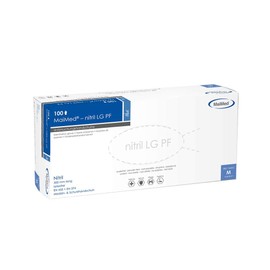 MaiMed LG Nitrile Examination Gloves Powder-Free Blue 300 mm M