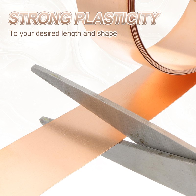 PATIKIL 0.1mm x 10mm x 4000mm Copper Sheet Roll, 99.9%