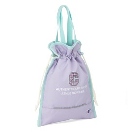 Champion No. 63981 Shoe Case, Gymnasium Wear, Shoe Bag, Club Activities Bag, Spike Pocket, Kids, Kindergarten, School Entrance, Shoe Holder, No. 63981, 1L, purple