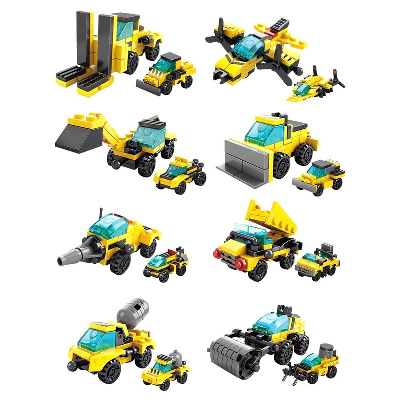 345Pcs Engineering Building Toys Kit Vehicles Blocks Kit Educational Construction
