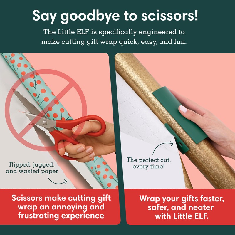 Little ELF Wrapping Paper Cutter (2-Pack) | As seen on