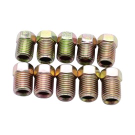 SHLPDFM Brake Line Fittings Set For 3/16 Tube Nuts Inverted Flares Tube Nuts Kit 45 Flare 10 x 3/8”-24,2 x 9/16”-18,2 x 1/2”-20,2 x 7/16”-24
