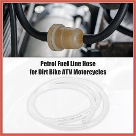 ACROPIX 0.31''x39'' 8mm x 1m Tubing Carburetor Fuel Vent Line Universal Gas Line Petrol Hose Tube for ATV Dirt Bike Go Kart Moped Pocket Bike Scooter Clear Car Parts