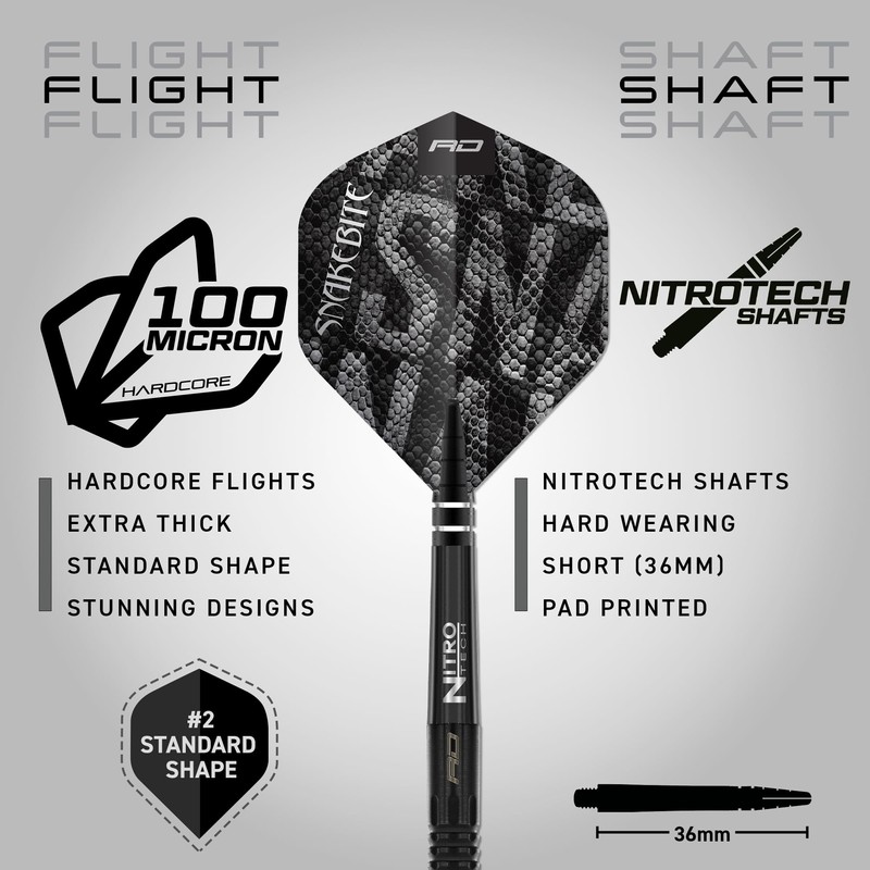 RED DRAGON Darts - Professional Player - Peter Wright 'Snakebite'