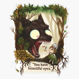 You have beautiful eyes - over the garden wall Bumper Sticker Vinyl Decal 5 inches