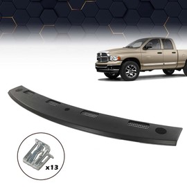 PIT66 Truck Upper Black Plastic Dashboard Panel Compatible with Dodge RAM 1500 2002-2005/RAM 2500/3500 2003-2005 5GT31XDVAA, 5GT31XDVAB, 5GT31XDVAC, 926-121