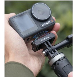 AFYMY Magnetic Two-Claw Adapter for DJI Action 4/OSMO Action 3 Quick Release Adapter with Connection Adapter, Attachable Tripod