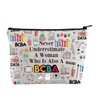 JYTAPP BCBA Makeup Bag Women Behaviour Analyst Gift SPED Appreciation