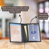 ag wallets 2 ID Leather Bifold License Holder (Black)