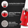FOCSTOL Diamond Core Drill Bit Set - 5pcs (25/35mm+20mm Drilling
