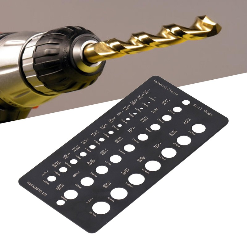 29 Hole Drill Gauge, Dual Measurement Scale, Quick and Easy