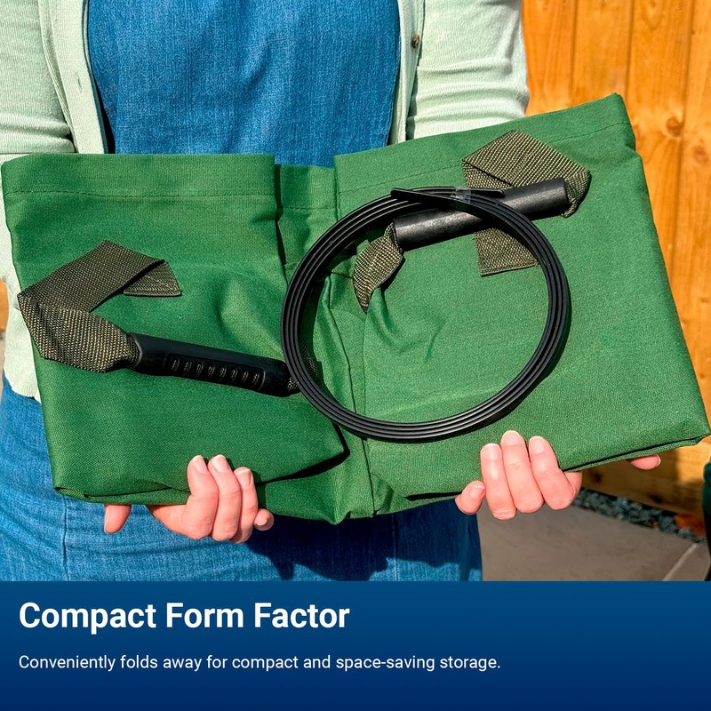 Courtyard Connect Large Canvas Military Green Garden Waste Bag with