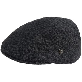 Headchange USA American Made Wool Ivy Scally Cap Herringbone (X-Large 7 5/8) Charcoal